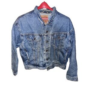 Vintage Levis Denim Jacket Mens Large Light Wash 80s 90s 70598 4891 Button Up